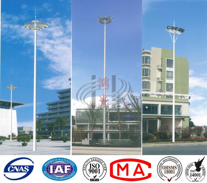 Reflector tubular de acero al aire libre poste de la resistencia a las