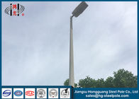 iluminación tubular de acero poligonal poste del 18m LED con la galvanización de la inmersión caliente para la iluminación de la carretera