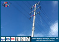 Línea de transmisión redonda poste eléctrico de acero de poste de poder del metal duradero