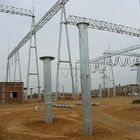 Estructura de acero tubular de la transmisión de la corriente eléctrica Q235 de la subestación eléctrica de la torre