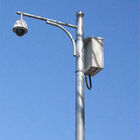 Supervise la cámara CCTV poligonal poste del sistema grueso de los 2m - de 30m m