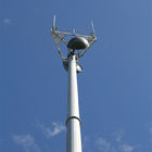 Pulverice las torres galvanizadas revestidas de la telecomunicación 3G para la señal del teléfono celular