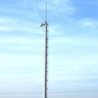 Torre de acero de poste de la telecomunicación poligonal con la conexión interna del reborde
