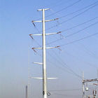 Inmersión caliente dodecagonal poste de acero galvanizado, transmisión de acero postes para la línea de transmisión de la corriente eléctrica
