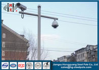 Cámara CCTV poste, inmersión caliente de acero poste galvanizado de la calle del camino del semáforo