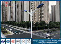 Chamusque/la calle postes ligeros para la iluminación de la carretera, poste ligero al aire libre del brazo del doble