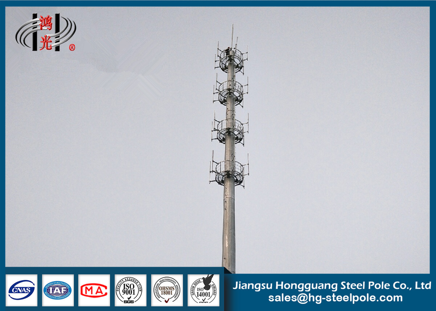 Torres poligonales de la telecomunicación del HDG con el ciclo de construcción corto para difundir